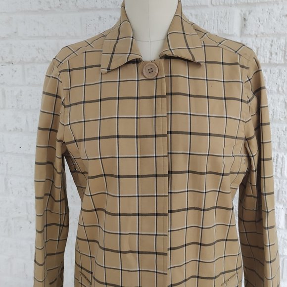 PLAID TRENCHCOAT - Picture 2 of 10